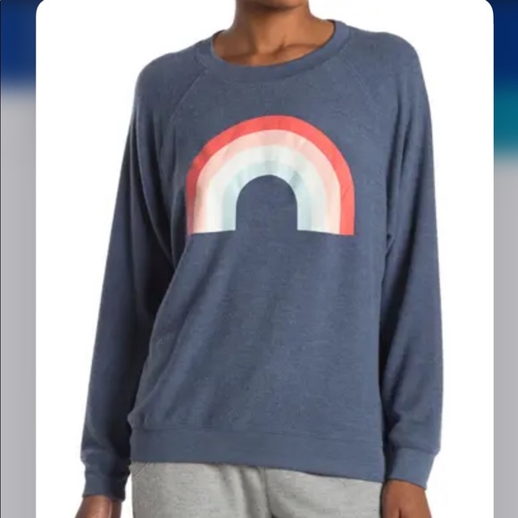 0129 Wildfox Sommers Freedom Rainbow Pullover - Picture 3 of 3